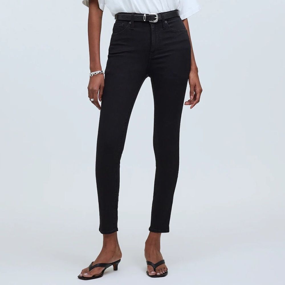Madewell 10” High Riser Skinny Skinny Jeans Black